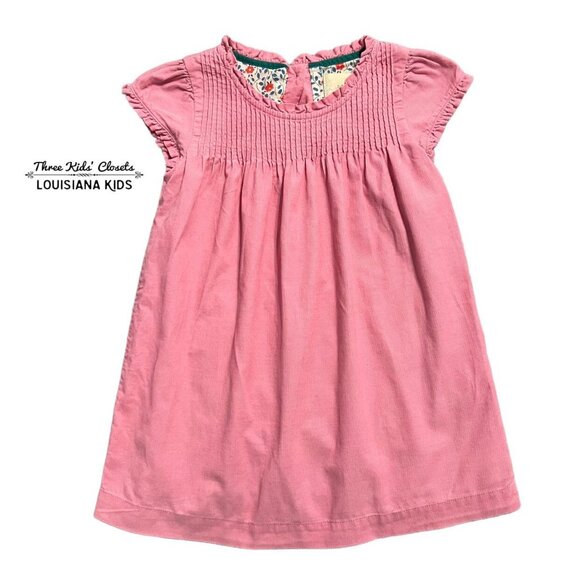 Mini Boden Girls 2-3Y Pink Corduroy Dress